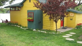 Cozy cabin w huge screen porch--lake view. Pontoon, firepit, fishing. Pets ok! in Paw Paw | Best Rates & Deals on Orbitz