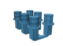 1/700 Lanterns, Type 271 & 273 Radar (4NGM3SHEK) by Model_Monkey 1/700 Lanterns, Type 271 & 273 Radar by Model_Monkey on Shapeways