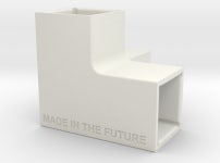 Euro Booth Corner 2 10 12 (U6SLATBLS) by webmaster_duann Euro Booth Corner 2 10 12 by webmaster_duann on Shapeways