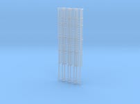 HO Scale - (4) 30 Caged Ladder - Cage to Top (N2P5CBSBW) by pstampfle HO Scale - (4) 30 Caged Ladder - Cage to Top by... 