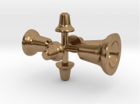 Glocken (4,5 + 3,4 + 2,3 mm) (VRXBV2TGR) by norm24 Glocken (4,5 + 3,4 + 2,3 mm) by norm24 on Shapeways