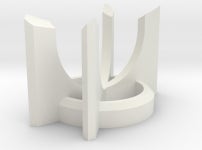 Short CIRC Lightsaber Display Stand (45CRLHLC4) by StreetSabers Short CIRC Lightsaber Display Stand by StreetSabers on Shapeways