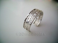 PERSONALIZED BRACELET WITH NAMES. (G4897GTNZ) by 3Dmadirolas PERSONALIZED BRACELET WITH NAMES. by 3Dmadirolas on Shapeways