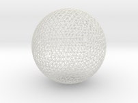 Geodesic sphere, 335 mm (2LQDXPNE8) by rickruss2013 Geodesic sphere, 335 mm by rickruss2013 on Shapeways