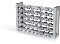 1/64 5 foot harrow sections x 6 pcs (XST7HY9C8) by harvester850 1/64 5 foot harrow sections x 6 pcs by harvester850 on Shapeways