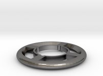 Spin Track - Metal Ring 155 (2) (PQDKJL2A9) by Juuni Spin Track - Metal Ring 155 (2) by Juuni on Shapeways