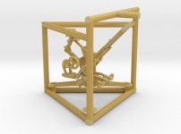 1/87 IJN Type 93 13mm Tripod Twin Mount (EJTSYW4WP) by voxelshop 1/87 IJN Type 93 13mm Tripod Twin Mount by voxelshop on Shapeways