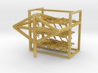 1/64 Harrows 4 Bar Set of 3 (SYXA8H37G) by miniskfarm 1/64 Harrows 4 Bar Set of 3 by miniskfarm on Shapeways
