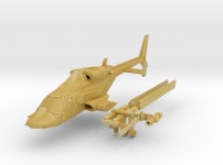030A Modified Bell 222 1/144 (XBK6AEA2U) by glehn 030A Modified Bell 222 1/144 by glehn on Shapeways