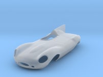 1/25 Jaguar Long Nose D Type (TGQWYFDWS) by tdr_innovations 1/25 Jaguar Long Nose D Type by tdr_innovations on Shapeways