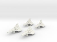4x Colonial Viper Mk I 1/270 (CVYB4RVBG) by Mel_Miniatures 4x Colonial Viper Mk I 1/270 by Mel_Miniatures on Shapeways