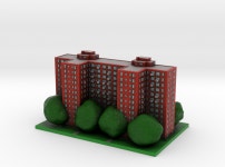 Stuyvesant Town Building 8 x 4 (BXS8NAZ95) by Ittyblox Stuyvesant Town Building 8 x 4 by Ittyblox on Shapeways