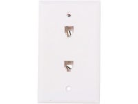 Nippon Labs WP-264-WH Wall Plate with Modular Jack, 6P / 4C, 2 Port Color White - Wired Accessories - Newegg.comNippon Labs WP... 