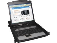 LCD and IP Remote Access, TAA (B070-008-19-IP)-Newegg.com Tripp Lite 8-Port Cat5 1U Rack-Mount 1+1 User Console KVM Switch... 