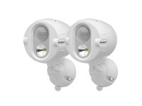 Mr Beams MBN342 Wireless Motion Sensing 200 Lumen LED Networked Spotlight White, 2 Pack - Newegg.com