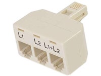 C2G/Cables To Go 41062 Two Line Telephone Splitter L1 + L2-Newegg.comC2G&#47;Cables To Go 41062 Two Line Telephone Splitter L1... 