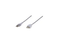MANHATTAN 340496 3 m (10 ft.) Translucent Silver Hi-Speed USB Extension Cable (M-F) - Newegg.com MANHATTAN 340496 3 m &#40;10 ft.... 