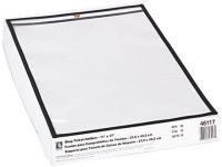 com C-line 46117 Shop Ticket Holders, 11 x 17, Clear Front & Back w/Black Stitching, 25/Box - Newegg.com