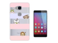 Huawei Honor 5X Gel Silicone Case All Edges Protection Cover C0318 -Kawaii Art Kitten Bunny Lion Monkey - Newegg.com