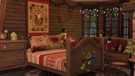 ID:890015 - Wallpaper Abyss  Childs Bedroom at Christmastime... HD Wallpaper | Background Image | 1920x1080 | ID:890015