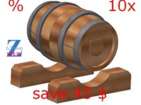 10x 230L Fass (1/220) # (2SK6GZE6X) by norm24 10x 230L Fass (1/220) # by norm24 on Shapeways