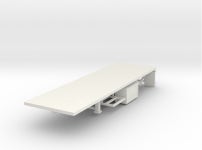 000112 Flatbed Trailer HO 1:87 Type B (2AVAXU59L) by Kalle80 000112 Flatbed Trailer HO 1:87 Type B by Kalle80 on Shapeways