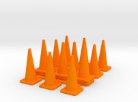 1/50 Traffic Cones (T7WUD7Y2V) by andrei383 1/50 Traffic Cones by andrei383 on Shapeways