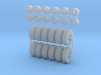 16.00 R25 6 Achs Kibri (R7HYPREW5) by gregor57 16.00 R25 6 Achs Kibri by gregor57 on Shapeways