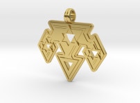 Triangles (KVJG6XMS9) by order66designs Triangles by order66designs on Shapeways