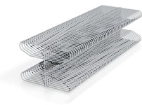 1/64 100x Double Post freestall stalls (Z3W5E44NC) by James31 1/64 100x Double Post freestall stalls   by James31 on Shapeways