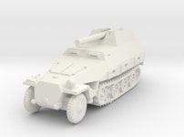 Sdkfz 251 OT-810 SPG 1/72 (NG5JNT6CL) by Giorgio_Montagner Sdkfz 251 OT-810 SPG 1/72 by Giorgio_Montagner on Shapeways