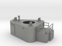 1/72 Bismarck Fore Top Housing Deck 7 (ALWDP32W6) by diStefan 1/72 Bismarck Fore Top Housing Deck 7 by diStefan on Shapeways
