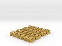 1/96 USN South Dakota 21inch closed chocks Set x24 (UZSJ84WA5) by diStefan 1/96 USN South Dakota 21inch closed chocks Set x24 by... 