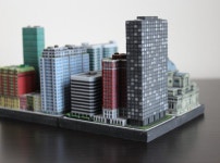 Chicago Set 1 Office Tower 2 x 4 (36JBABB4R) by Ittyblox Chicago Set 1 Office Tower 2 x 4 by Ittyblox on Shapeways