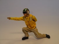 32-H0070: Carrier catapult 1 or 3 crew scale 1:32 (GPPEMKN22) by hpetiers 32-H0070: Carrier catapult 1 or 3 crew scale 1:32 by... 