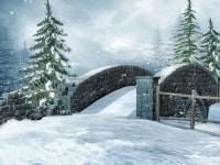ID:780158 - Wallpaper Abyss  Bridge in Winter Forest HD Wallpaper | Background Image | 3000x2250 | ID:780158