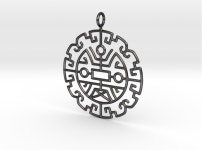 Chinese lucky pattern (L6KXP7EAN) by Luugbid_Design Chinese lucky pattern by Luugbid_Design on Shapeways