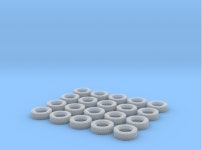 1/87 On/Off Roadreifen 4 20er (9NAQ3CE46) by dentist0815 1/87 On/Off Roadreifen 4 20er by dentist0815 on Shapeways