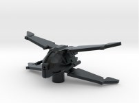 Black Sun Fighter 1/270 (C8AZE8HPT) by Mel_Miniatures Black Sun Fighter 1/270 by Mel_Miniatures on Shapeways