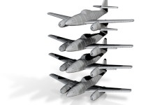 1/270 Messerschmitt Me-262 (x4) (BVFLMK9ET) by kampfflieger 1/270 Messerschmitt Me-262 (x4) by kampfflieger on Shapeways