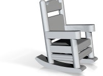 N Scale Rocking Chair 1/160 (6XA967XL2) by james161 N Scale Rocking Chair 1/160 by james161 on Shapeways