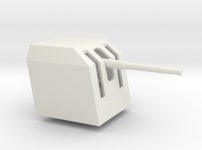 1/96 Scale German 10.5cm MPL-32 Mount (KUUZRYSWN) by wachapman 1/96 Scale German 10.5cm MPL-32 Mount by wachapman on Shapeways