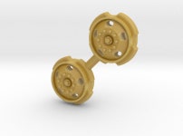 1/64 5 Hole Steer rims, 1 set (6GRRMF54W) by CanaDakota 1/64 5 Hole Steer rims, 1 set by CanaDakota on Shapeways