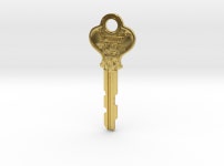 Room 10 key (FFC2UBRLA) by jintosh Room 10 key by jintosh on Shapeways