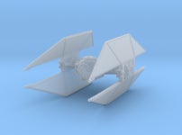 TIE Avenger 1/270 (HXDYJ5PHS) by Gosric TIE Avenger 1/270 by Gosric on Shapeways