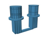 1/400 Lanterns, Type 271 or 273 Radar (BEK4W8K6T) by Model_Monkey 1/400 Lanterns, Type 271 or 273 Radar by Model_Monkey on Shapeways