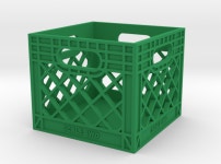 Milk Crate 1:8 Scale (F8567JLS5) by cbp27 Milk Crate 1:8 Scale by cbp27 on Shapeways