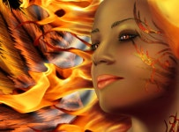 Fantasy Girl with Face Paint Full HD Wallpaper and Background | 2762x2043 | ID:700446