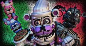 ID:953010 - Wallpaper Abyss  Funtime Freddy, Yenndo, Bonnie y... Ultra HD Wallpaper | Background Image | 6057x3240 | ID:953010