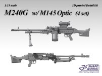 1/35 M240G w/ M145 Optic (4 set)  (B2CM5USYP) by j_shape 1/35 M240G w/ M145 Optic (4 set)  by j_shape on Shapeways